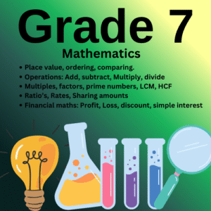 Grade 7 Maths Term 1 Worksheet Pack