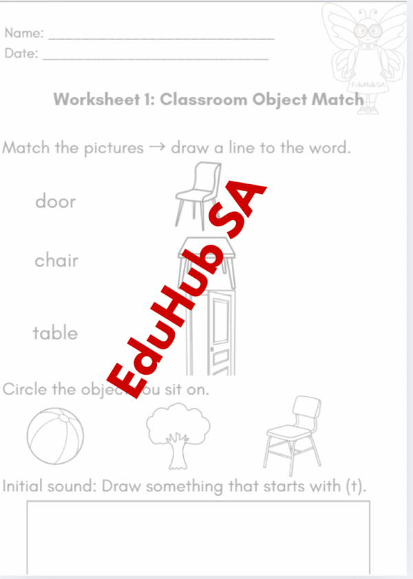 Grade R Relationship Worksheets Grade R Week 1-2 Worksheet Pack (Term 1) – EduHubSa